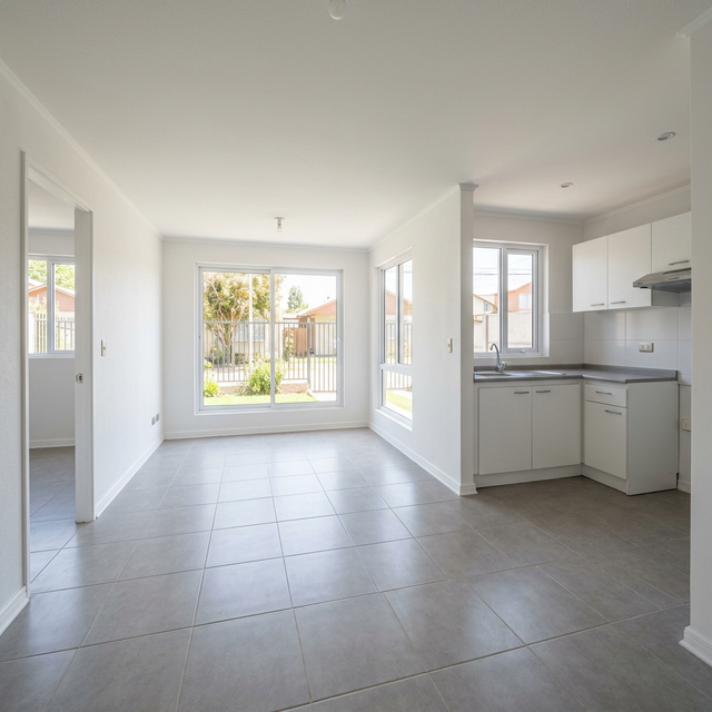 Interior con terminaciones estándar - Constructora Cuatropuntas